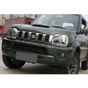 Реснички (маска) фар для Suzuki Jimny 2007-2015 JB23 хром JA33C
